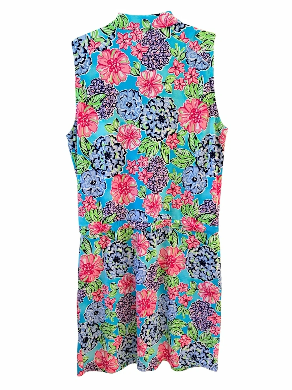 IBKUL Larisa Floral Drawstring Sleeveless Golf Dress Size M - Picture 6 of 6
